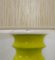 Lámpara de mesa de cerámica verde, años 70, Imagen 5
