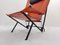 Deltaplano Lounge Chair in Metal and Leather by Carli/Corona for Fasem, Italy, 1980s 4