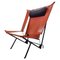 Deltaplano Lounge Chair in Metal and Leather by Carli/Corona for Fasem, Italy, 1980s 1