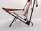 Deltaplano Lounge Chair in Metal and Leather by Carli/Corona for Fasem, Italy, 1980s 2