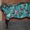 Small Window Seat Bench Sofa with Birds of Paradise Upholstery 12