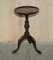 Small Antique Sheraton Revival Hardwood Tripod Side Table 14