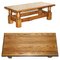 English Edwardian Refectory Style Coffee Table in Oak, 1960s 1