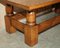 English Edwardian Refectory Style Coffee Table in Oak, 1960s, Image 8