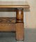 English Edwardian Refectory Style Coffee Table in Oak, 1960s 4