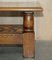 English Edwardian Refectory Style Coffee Table in Oak, 1960s, Image 4
