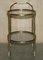 Art Deco Frosted Glass & Polished Brass Drinks Trolley, 1920s 12