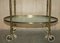 Art Deco Frosted Glass & Polished Brass Drinks Trolley, 1920s 10