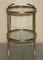 Art Deco Frosted Glass & Polished Brass Drinks Trolley, 1920s, Image 14