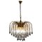 Large Iridescent Murano Glass Drops Chandelier in the Style of Venini, 1970s 1