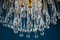 Large Iridescent Murano Glass Drops Chandelier in the Style of Venini, 1970s 7
