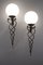 Art Deco Wrought Iron Sconces, 1989, Set of 2, Image 13