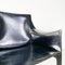 Italian Modern Model CAB 414 Leather Armchair attributed to Mario Bellini for Cassina, 1980s 6