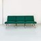 Italienisches modernes Sofa aus Stahl & grüner Baumwolle, 1970er 2