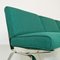 Italian Modern Steel and Green Cotton Sofa attributed to Gastone Rinaldi for Rima, 1970s 8