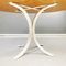 Italian Modern Round Dining Table in White Metal and Wood, 1970s, Image 8