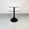 Italian Modern Metal and Glass Coffee Table with Double Round Top, 1980s 4