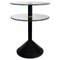 Italian Modern Metal and Glass Coffee Table with Double Round Top, 1980s 1