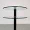 Italian Modern Metal and Glass Coffee Table with Double Round Top, 1980s 7