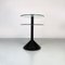 Italian Modern Metal and Glass Coffee Table with Double Round Top, 1980s 3