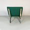 Italian Modern Steel and Green Cotton Lounge Chairs attributed to Gastone Rinaldi, 1970s, Set of 2 11