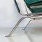 Italian Modern Steel and Green Cotton Lounge Chairs attributed to Gastone Rinaldi, 1970s, Set of 2 7