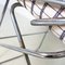 Italian Modern Chromed Metal & Cotton Sof Sof Chairs attributed to Enzo Mari for Driade, 1980s, Set of 3 6