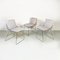Italian Modern Chromed Metal & Cotton Sof Sof Chairs attributed to Enzo Mari for Driade, 1980s, Set of 3 3