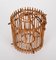 French Round Ceiling Light in Bamboo and Rattan by Louis Sognot, 1960s 14
