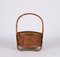 Bamboo, Rattan and Leather Magazine Rack, France, 1970s, Image 11