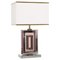 Table Lamp in Acrylic Glass, Chrome and Brass by Romeo Rega, Italy, 1970s, Image 1