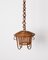Lampada da soffitto rotonda in bambù e vimini di Louis Sognot, Francia, anni '60, Immagine 14