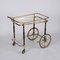 Brass and Black Lacquered Wood Bar Cart attributed to Cesare Lacca, Italy, 1950s, Image 9