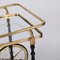Brass and Black Lacquered Wood Bar Cart attributed to Cesare Lacca, Italy, 1950s 18