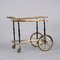Brass and Black Lacquered Wood Bar Cart attributed to Cesare Lacca, Italy, 1950s 12