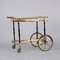 Brass and Black Lacquered Wood Bar Cart attributed to Cesare Lacca, Italy, 1950s, Image 12