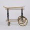 Brass and Black Lacquered Wood Bar Cart attributed to Cesare Lacca, Italy, 1950s 8
