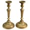 Antique Cast Brass Candlesticks, 1930, Set of 2 1