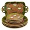 Art Nouveau Water Lily Majolica Service by Villeroy & Boch for Schramberg, Set of 10, Image 1