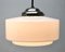 Pendant Lamp with Opaline Shade and Chrome Fittings from Phillips, Holland, 1930s, Image 6