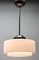Pendant Lamp with Opaline Shade and Chrome Fittings from Phillips, Holland, 1930s, Image 9