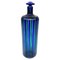 Blaue und grüne Murano Glasflasche zugeschrieben Fulvio Bianconi für Venini, Italien, 1988 1