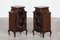 Antique English Glazed Cabinets in Mahogany, 1890, Set of 2 4