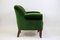 Club chair Art Déco in velluto verde, Francia, 1940, Immagine 12