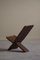 African Tribal Hand Carved Folding Palaver Chair, 1960s, Image 4