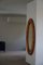 Large Swedish Oval Wall Mirror in Pine from Glasmäster Markaryd, 1960s, Image 4