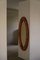 Large Swedish Oval Wall Mirror in Pine from Glasmäster Markaryd, 1960s 7