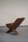 African Tribal Hand Carved Folding Palaver Chair, 1960s, Image 4