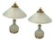 Table Lamps in Satinated Glass, 1980s, Set of 2, Image 1
