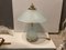 Lampade da tavolo in vetro satinato, anni '80, set di 2, Immagine 3